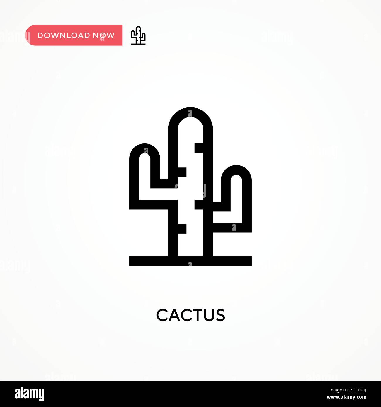 Cactus vector icon. . Modern, simple flat vector illustration for web ...