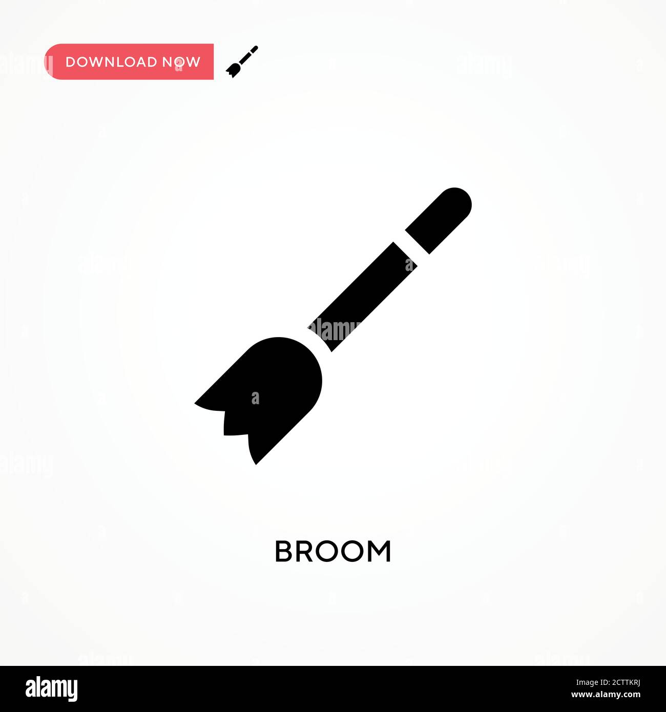 Broom vector icon. . Modern, simple flat vector illustration for web ...