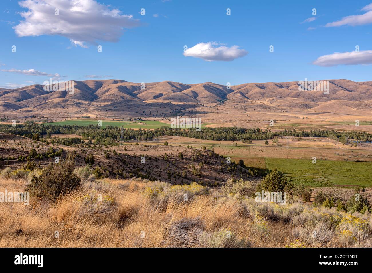 Tygh valley hills and landscape in rural Oregon Stock Photo Alamy
