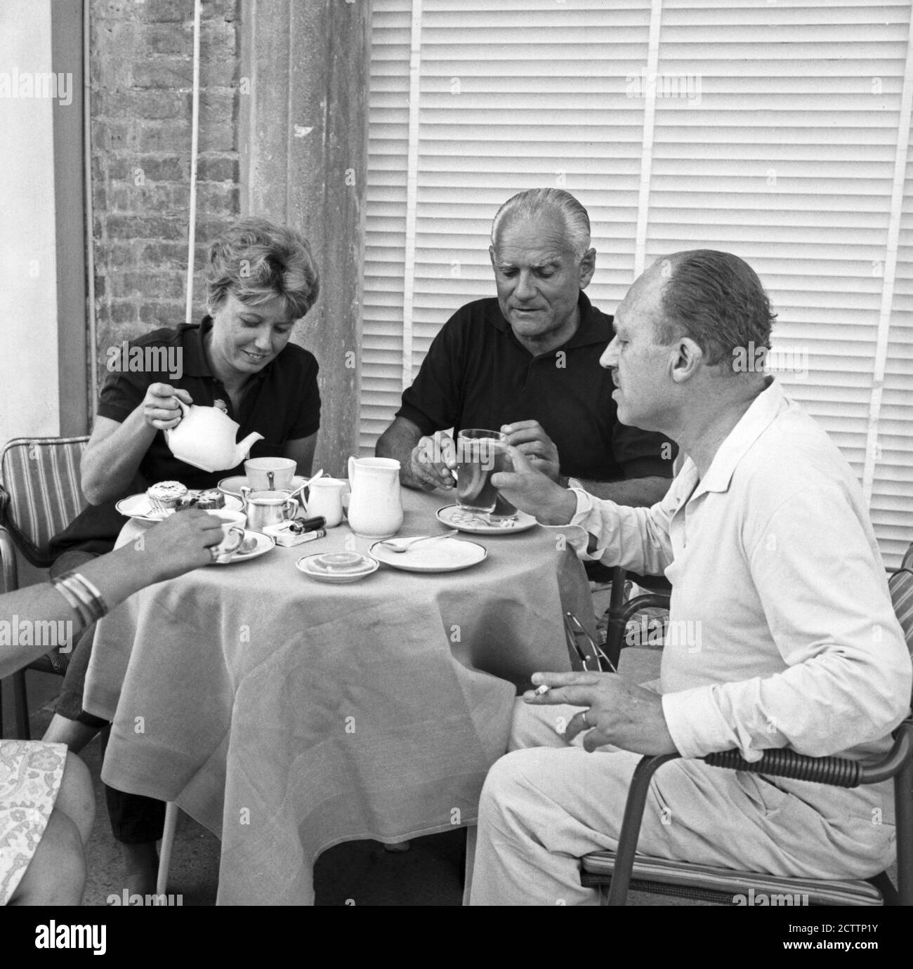 Dacia Maraini Alberto Moravia And Guido Piovene At 28th Venice Film Festival 1967 Venezia Agosto