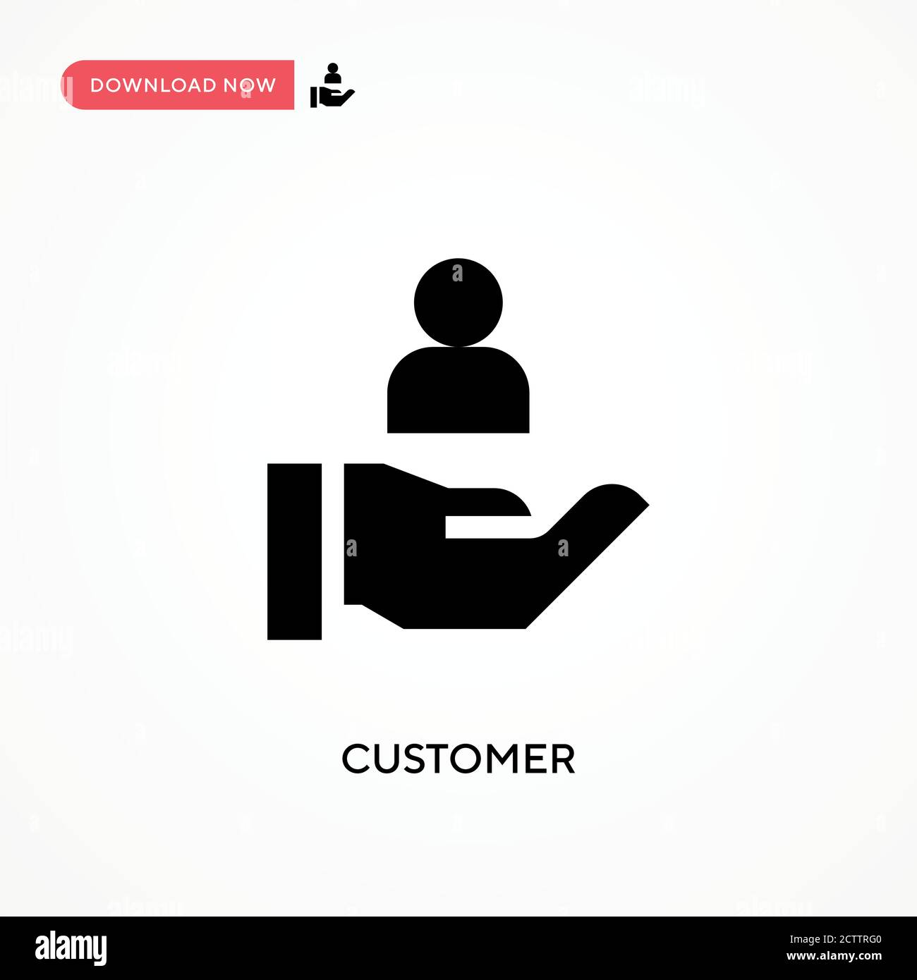 Customer vector icon. . Modern, simple flat vector illustration for web ...