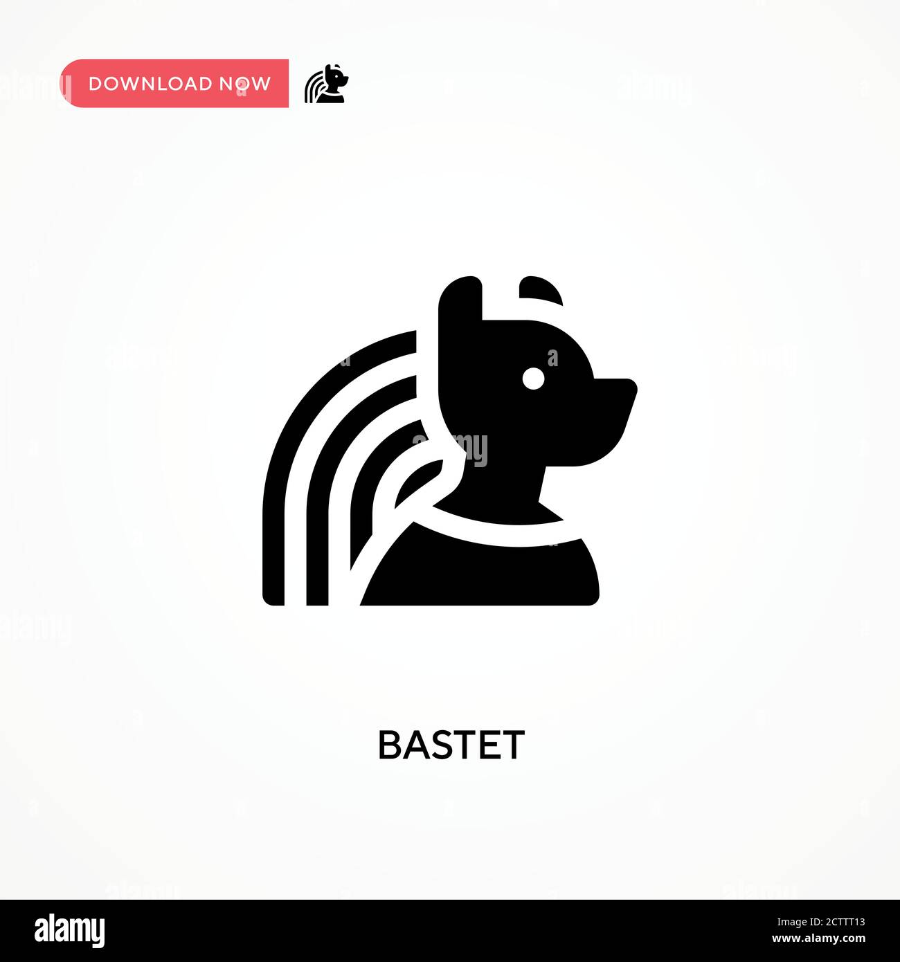 Bastet vector icon. . Modern, simple flat vector illustration for web site or mobile app Stock Vector