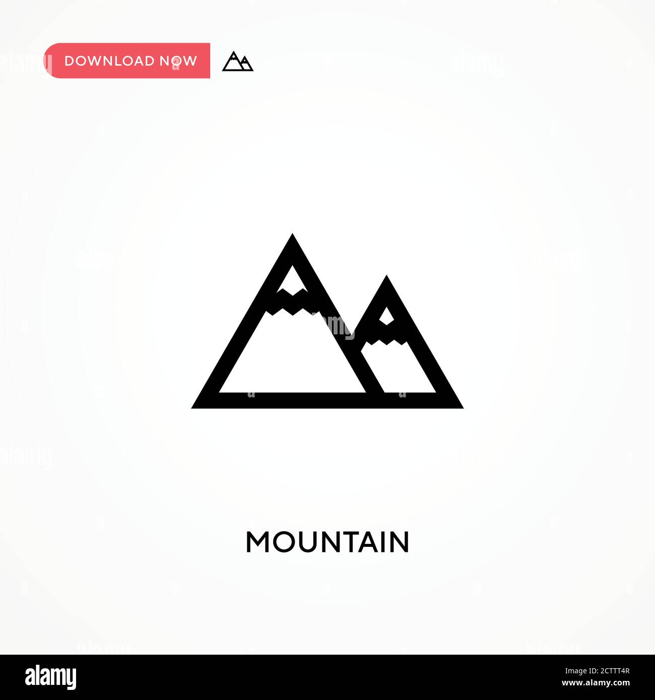 Mountain vector icon. . Modern, simple flat vector illustration for web ...