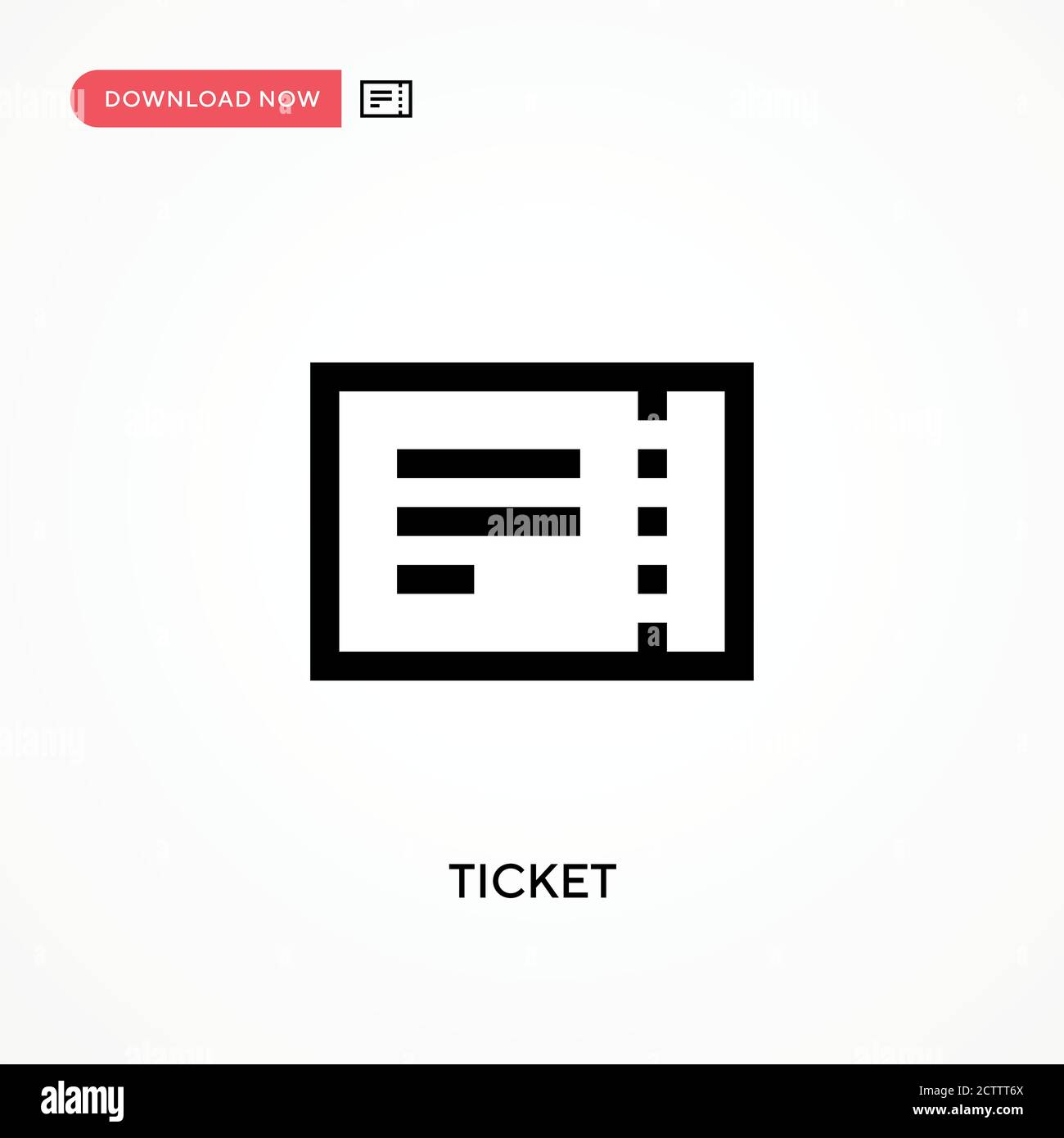 Ticket vector icon. . Modern, simple flat vector illustration for web ...