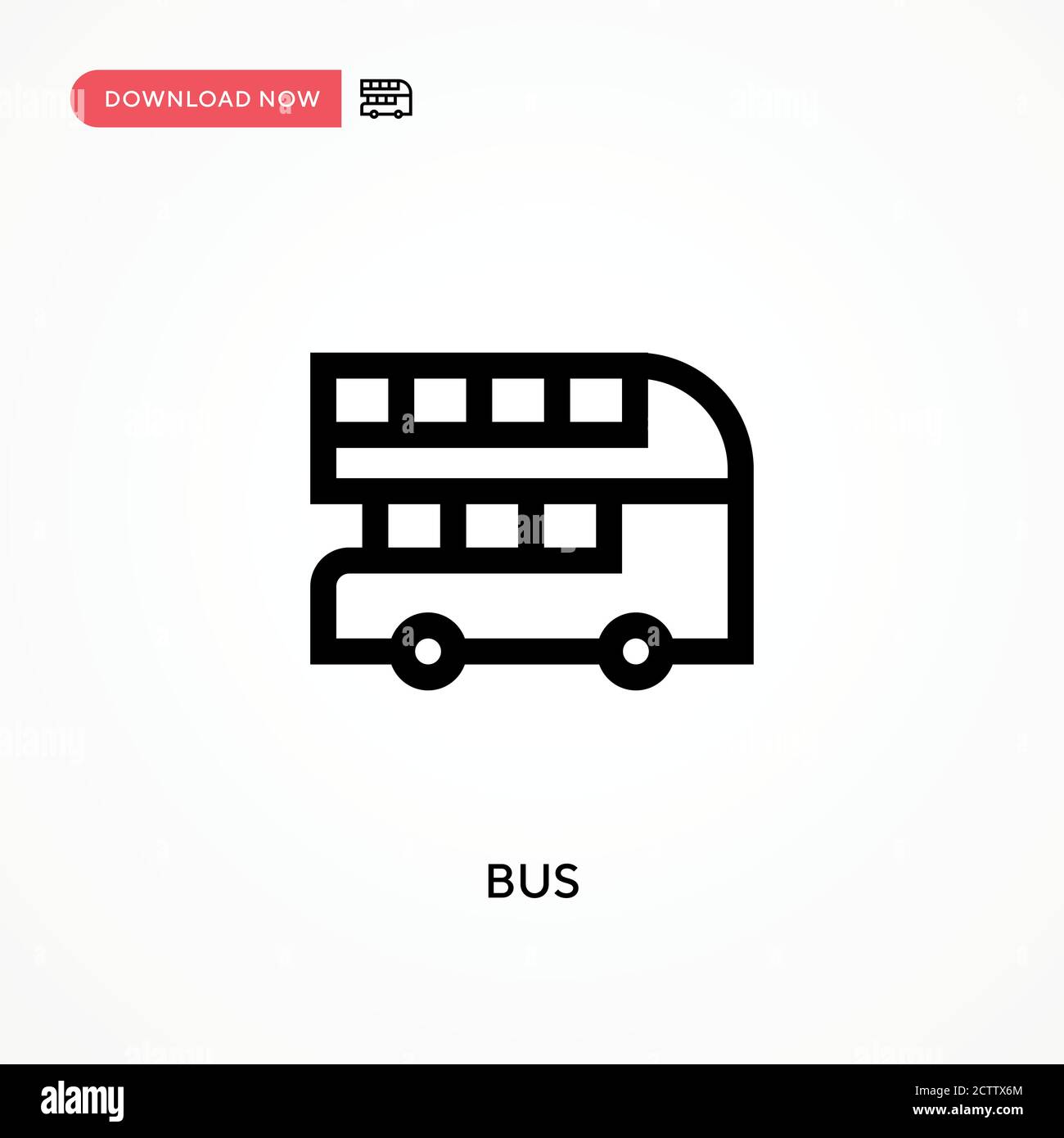 Bus vector icon. . Modern, simple flat vector illustration for web site