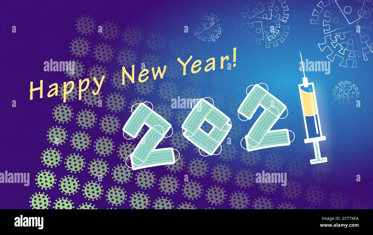 Happy new year 2021 hi-res stock photography and images - Alamy