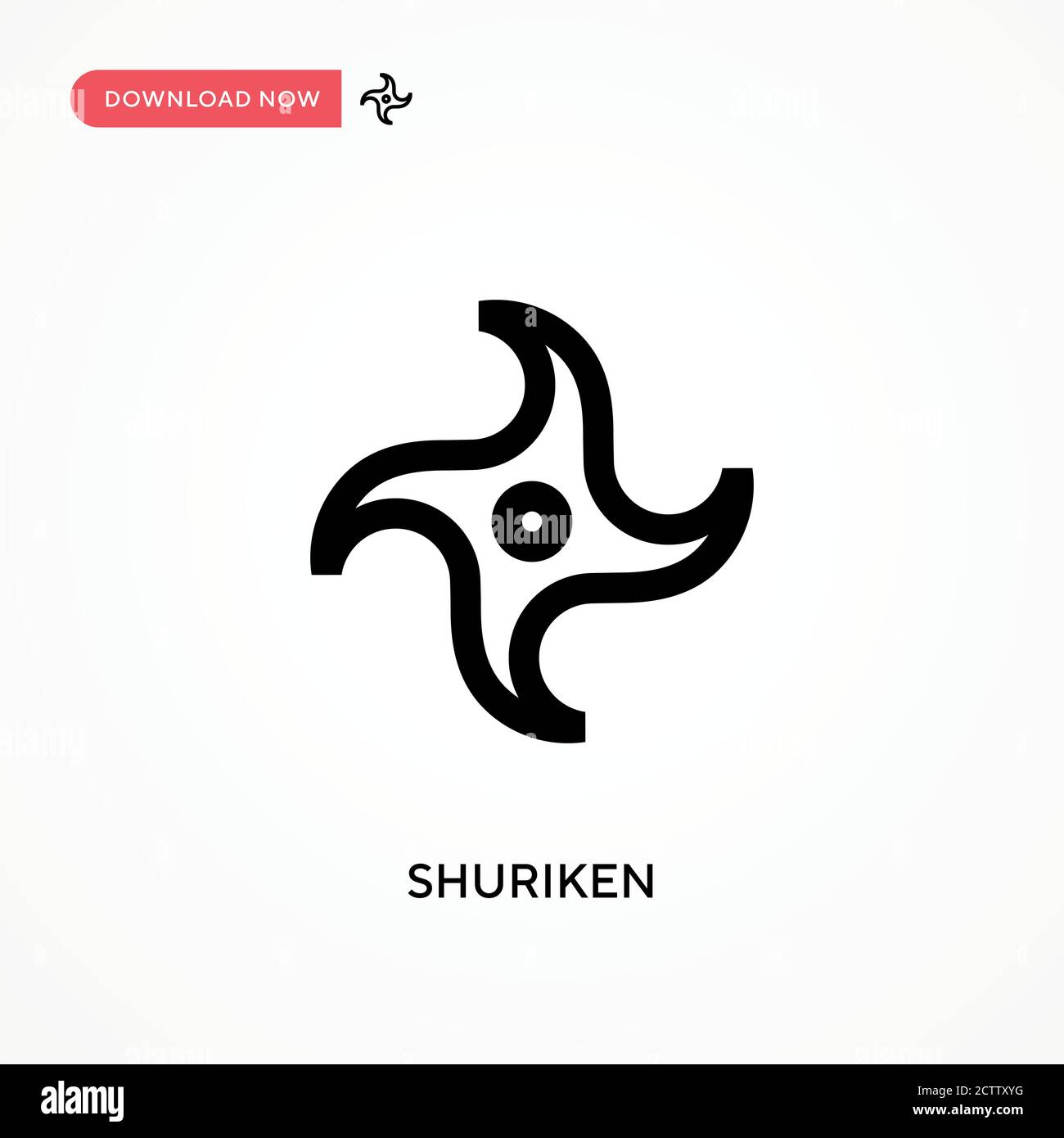 Shuriken vector icon. . Modern, simple flat vector illustration for web site or mobile app Stock Vector