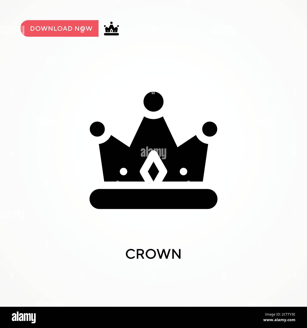 Crown vector icon. . Modern, simple flat vector illustration for web ...
