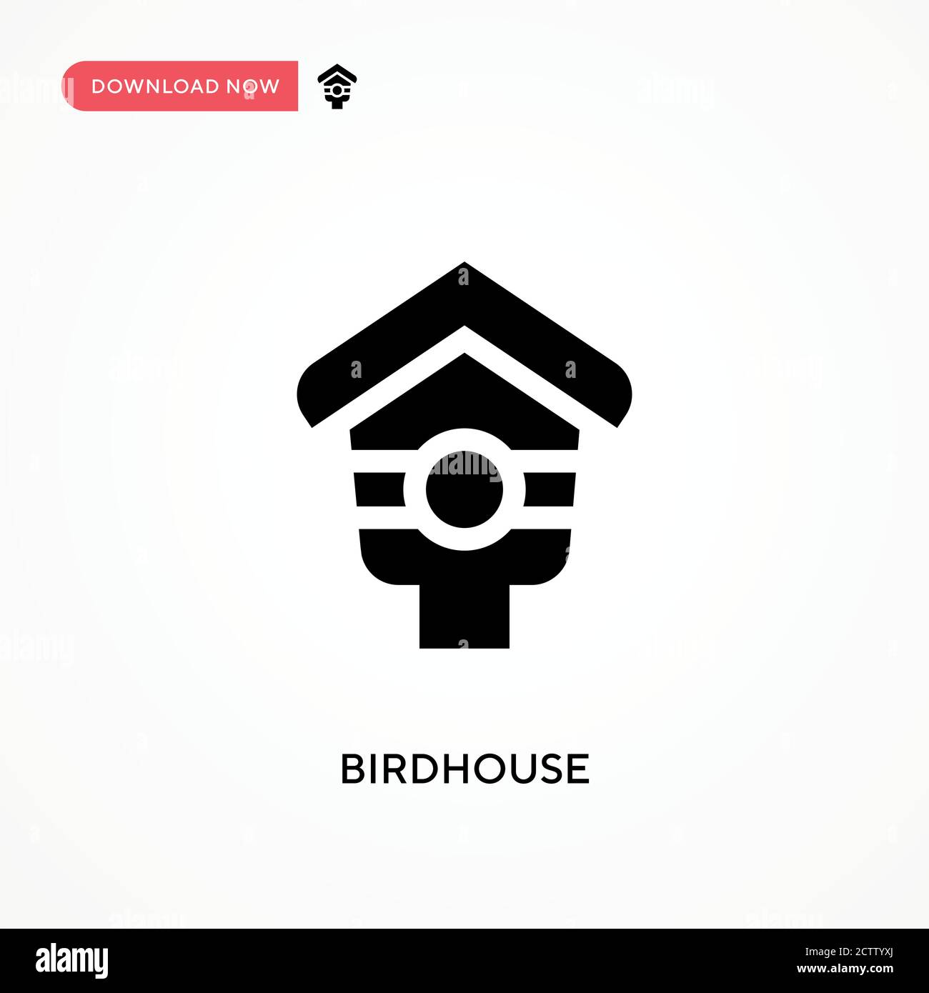 Birdhouse vector icon. . Modern, simple flat vector illustration for web site or mobile app Stock Vector