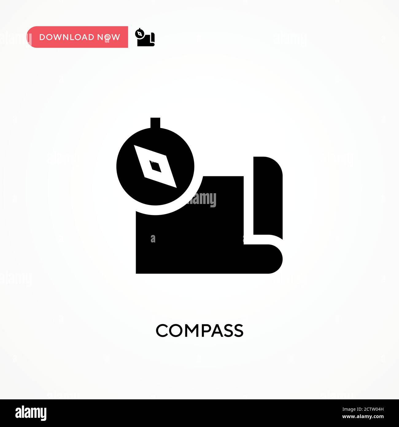 Compass vector icon. . Modern, simple flat vector illustration for web ...