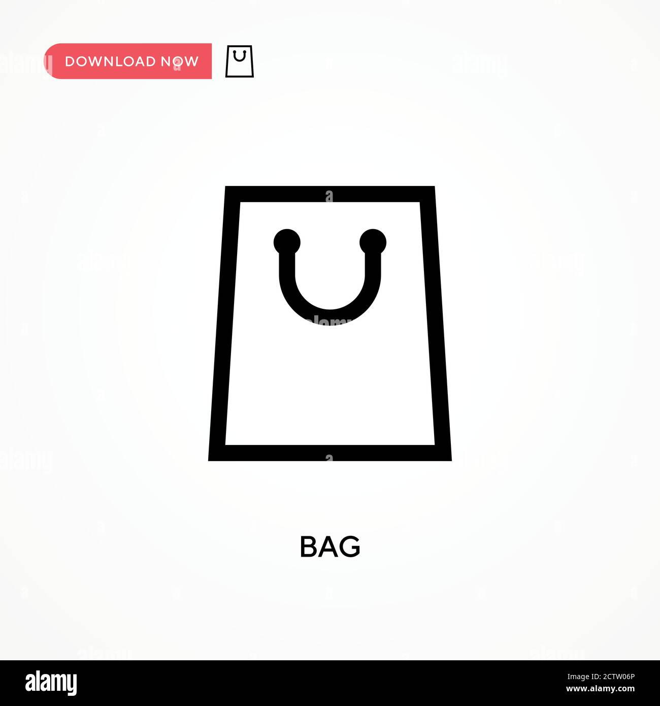 Bag vector icon. . Modern, simple flat vector illustration for web site ...