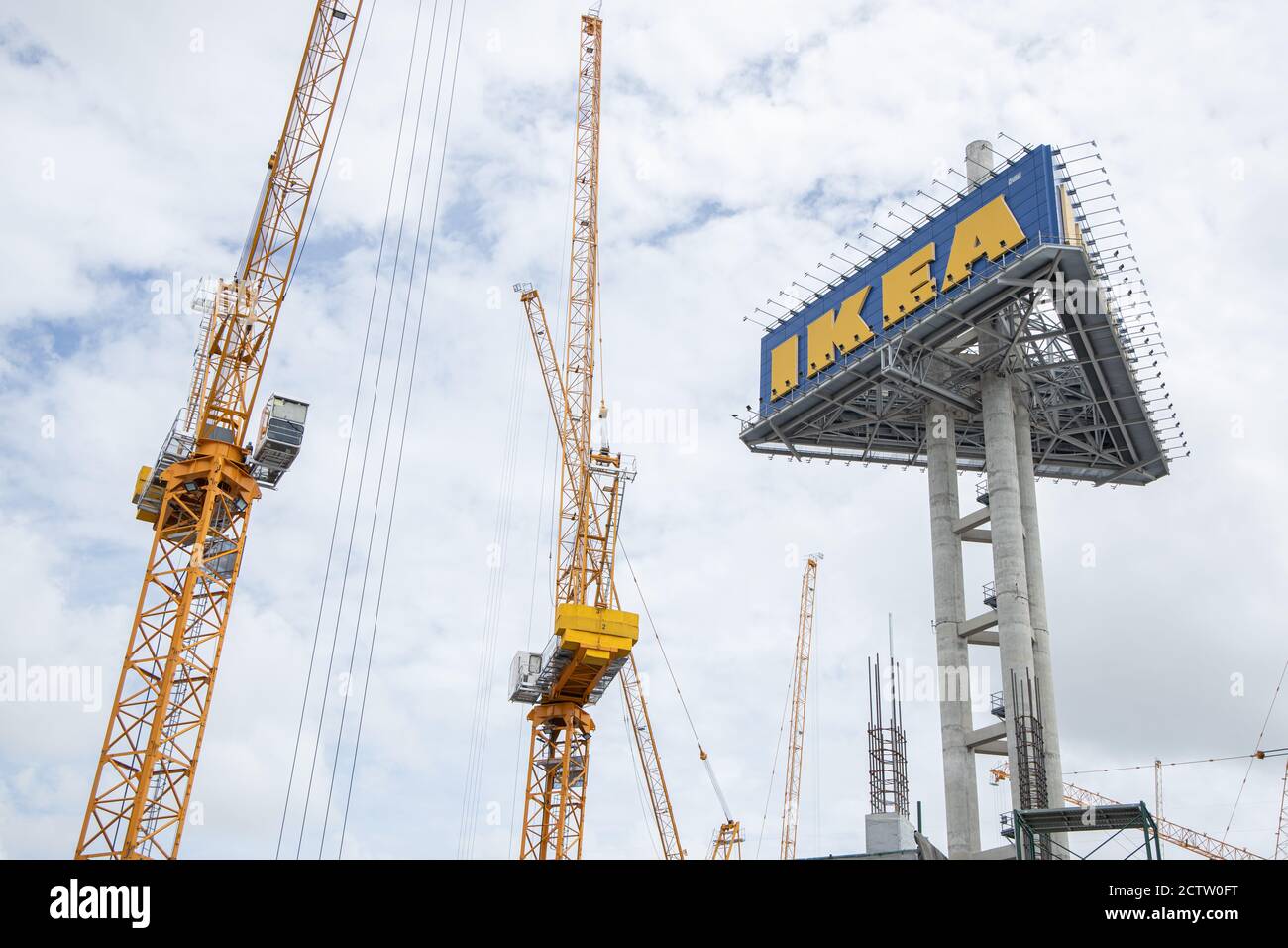 IKEA largest furniture store chain from Sweden construction expand new