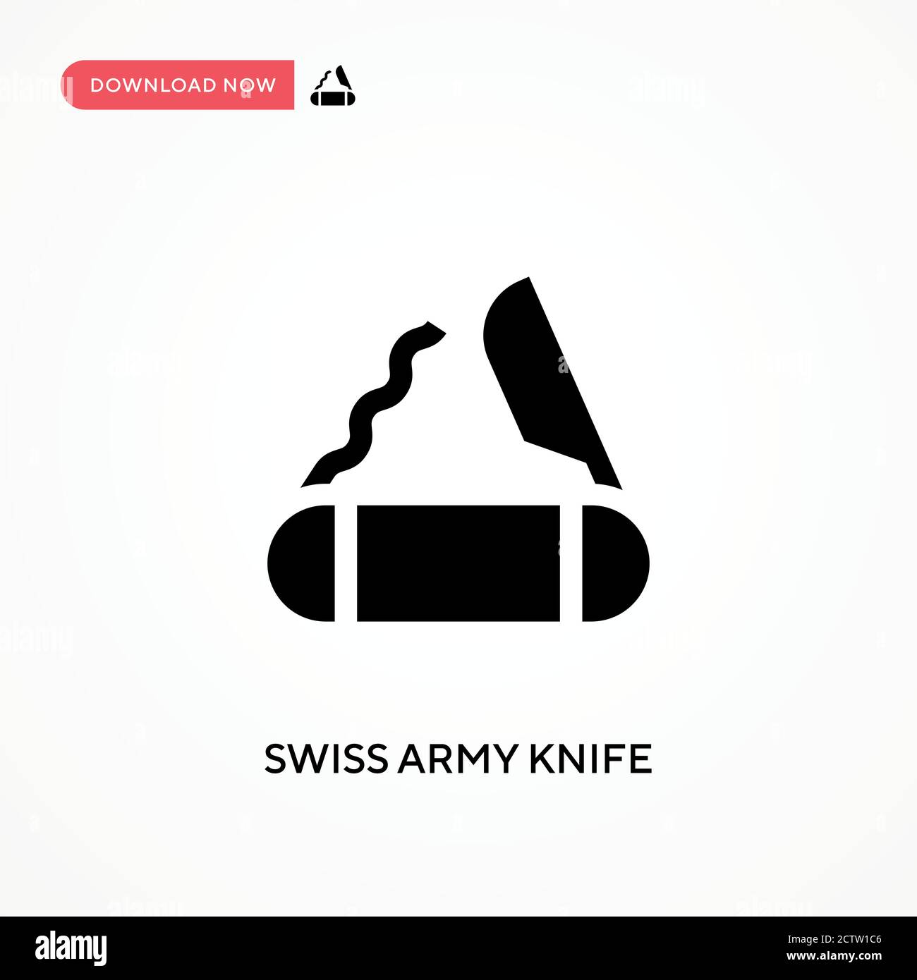 Swiss army knife vector icon. . Modern, simple flat vector illustration ...