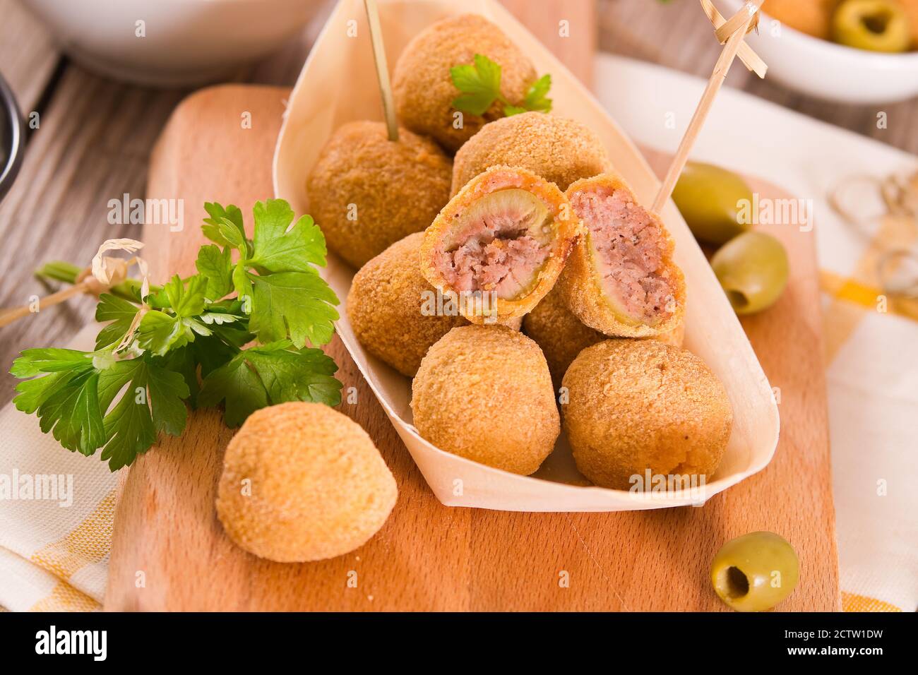 Ascoli stuffed olives Stock Photo Alamy