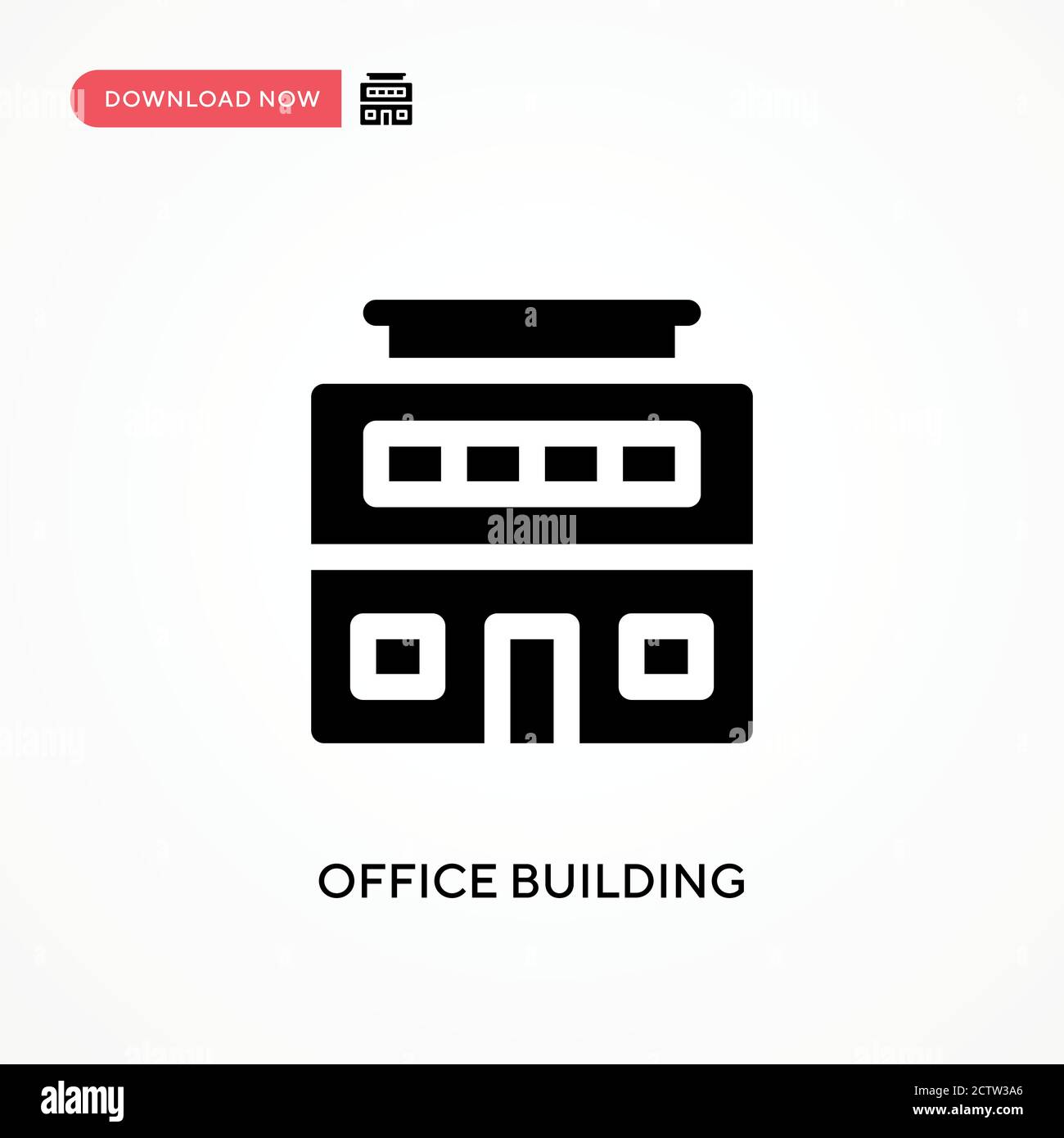 Office building vector icon. . Modern, simple flat vector illustration ...