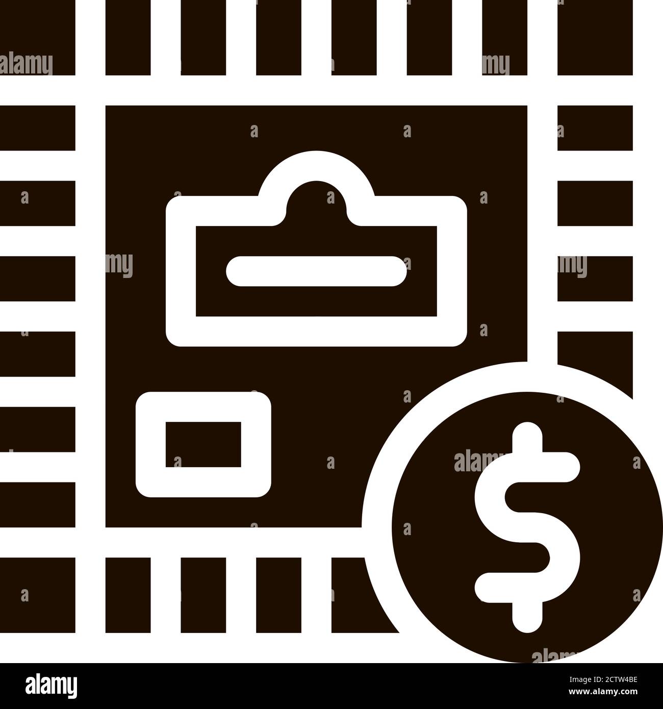 Interactive Kids Game Monopoly Vector Sign Icon Stock Vector