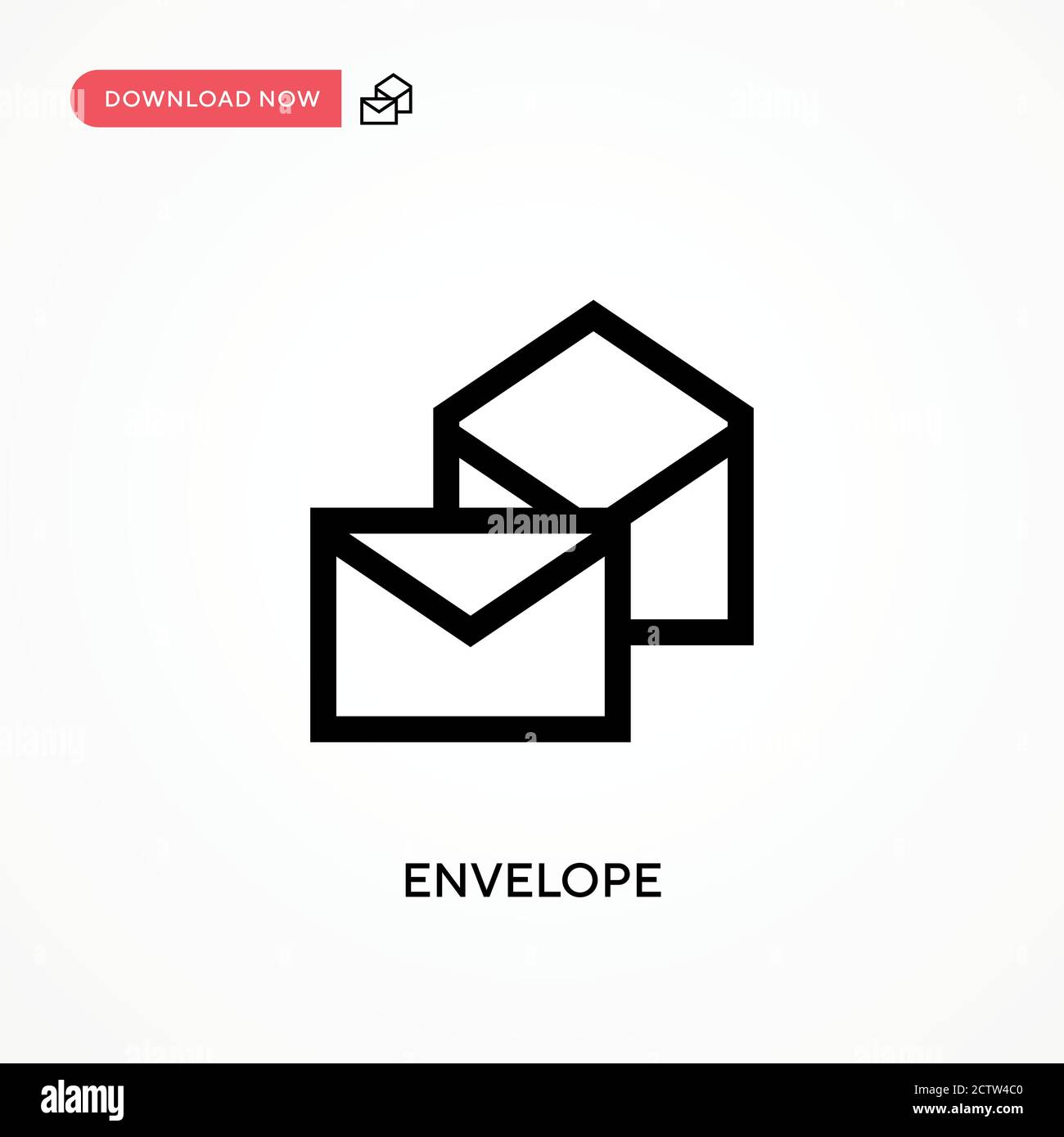 Envelope vector icon. . Modern, simple flat vector illustration for web ...