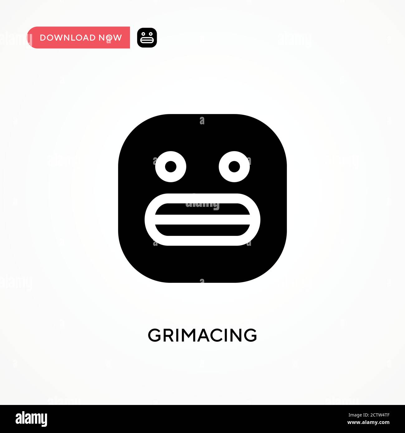 Grimacing young male face Stock Vector Images - Alamy
