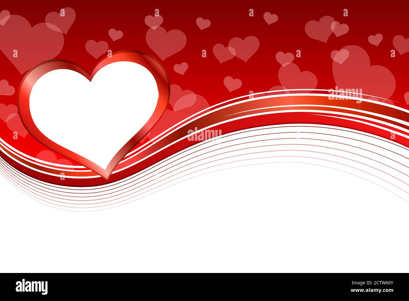 Background abstract red heart frame illustration vector Stock Vector Image  & Art - Alamy