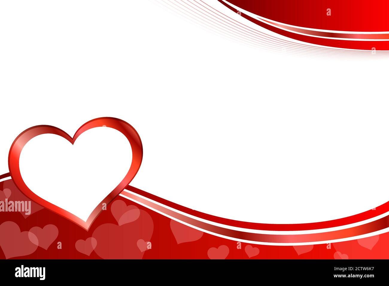 Background abstract red heart frame illustration vector Stock Vector