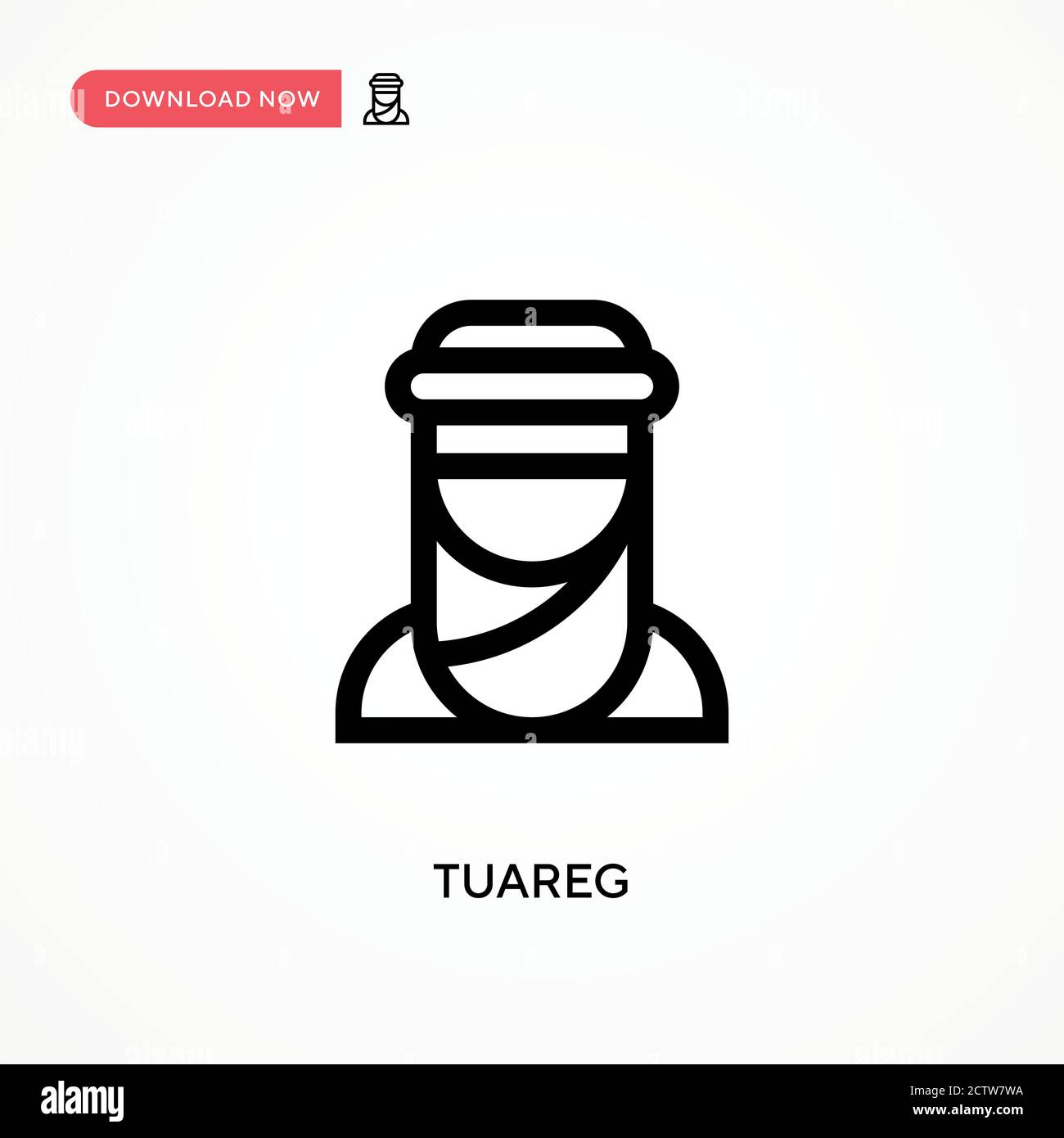 Tuareg vector icon. . Modern, simple flat vector illustration for web ...