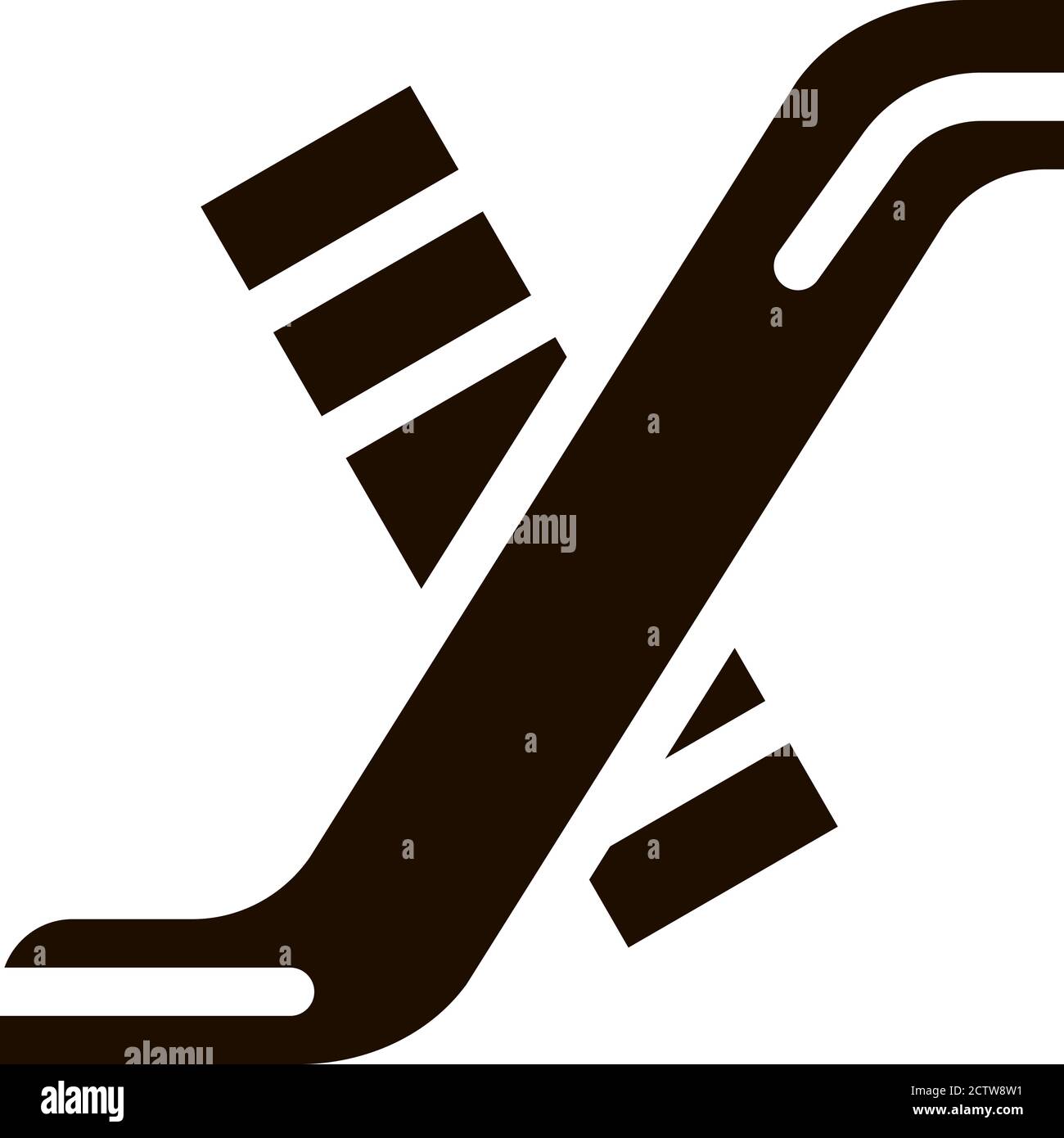 Interactive Kids Playground Slide glyph icon Stock Vector