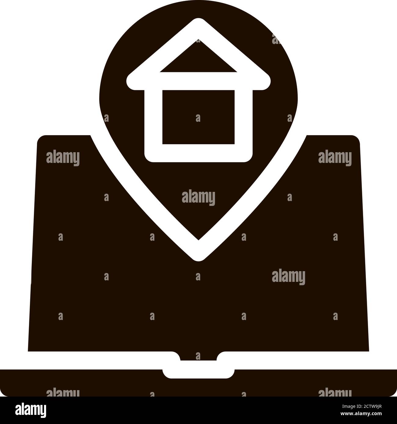 House Marker Location On Map Vector Icon Stock Vector Image & Art - Alamy