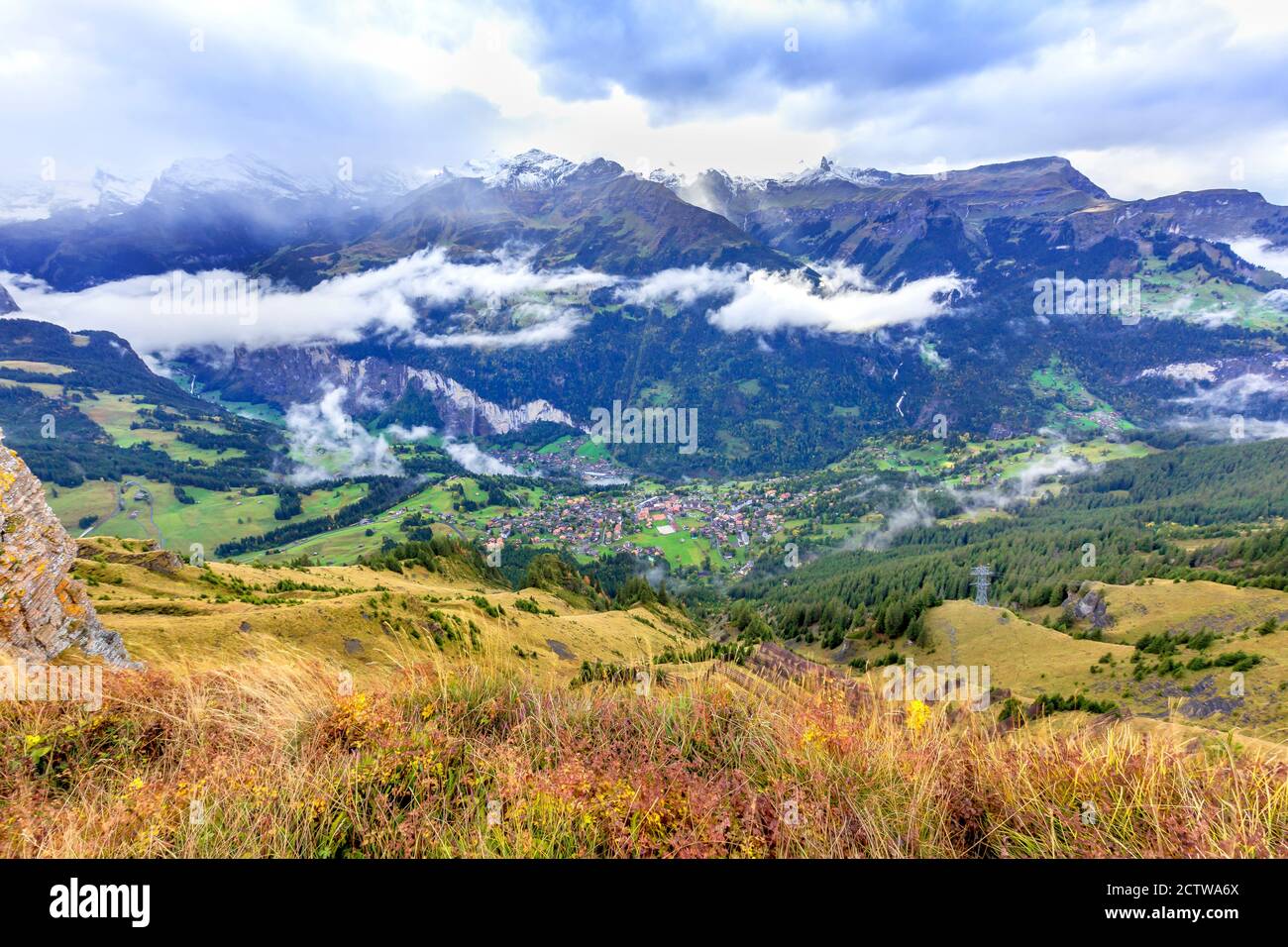 Swiss alps aerial view hi-res stock photography and images - Alamy