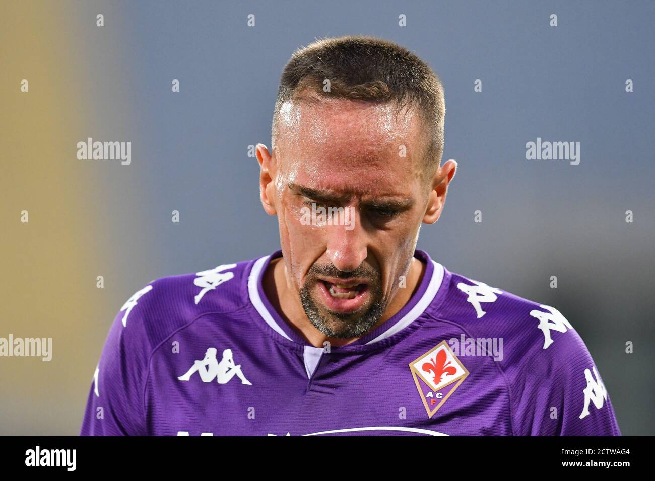Franck Ribery during Fiorentina vs Reggiana, Soccer Test Match, Florence, Italy, 12 Sep 2020 Stock Photo