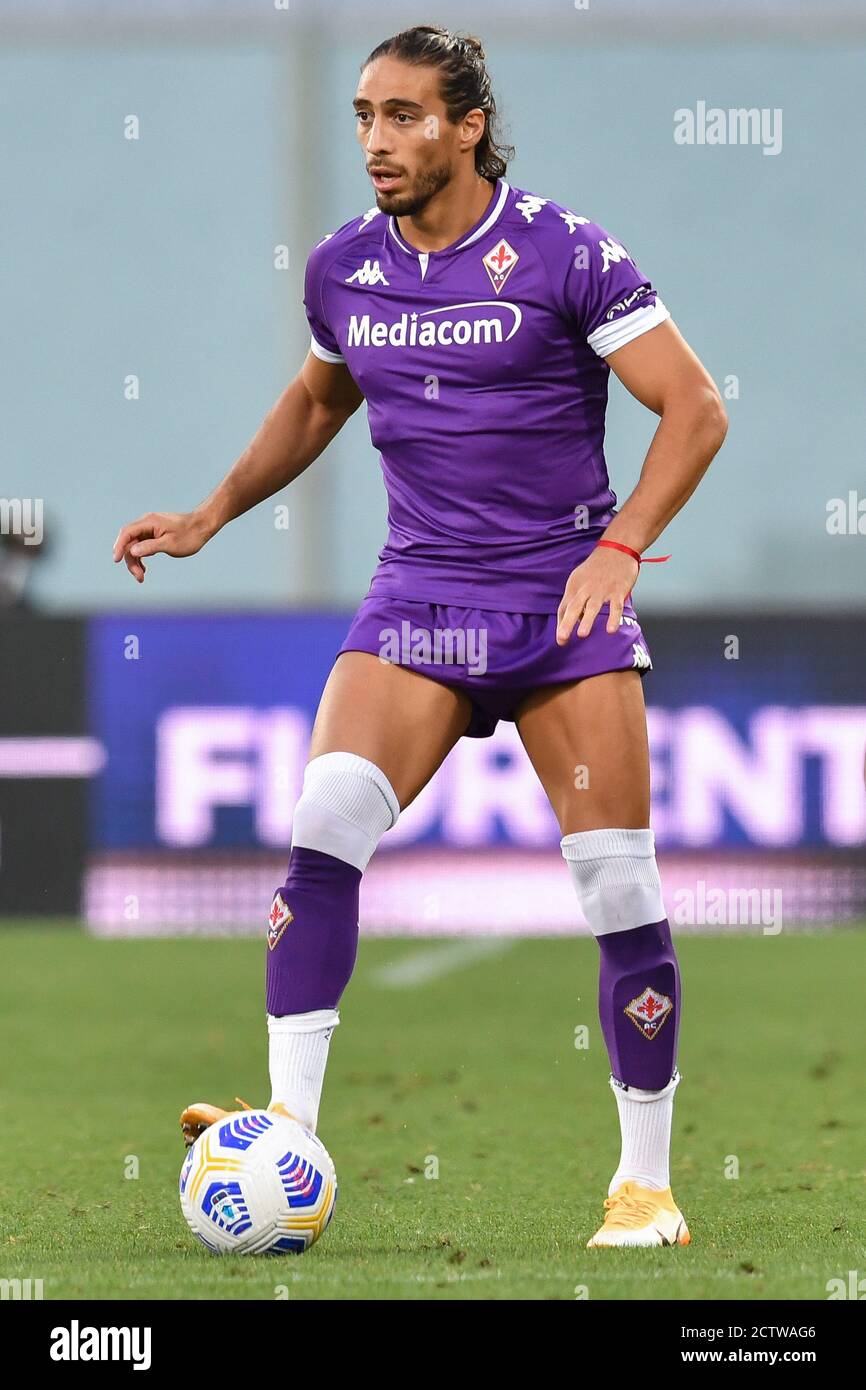 Martin Caceres (Fiorentina) during Fiorentina vs Reggiana, Soccer Test Match, Florence, Italy, 12 Sep 2020 Stock Photo