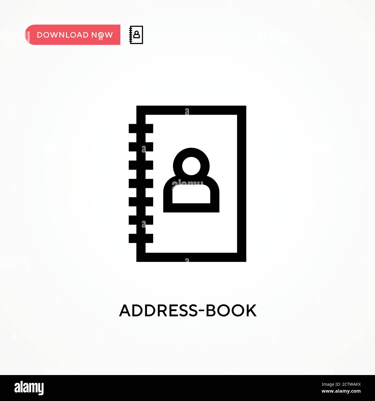 Address-book vector icon. . Modern, simple flat vector illustration for ...