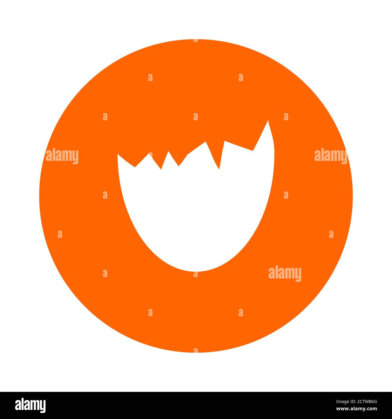 Egg shell and circle Stock Photo - Alamy