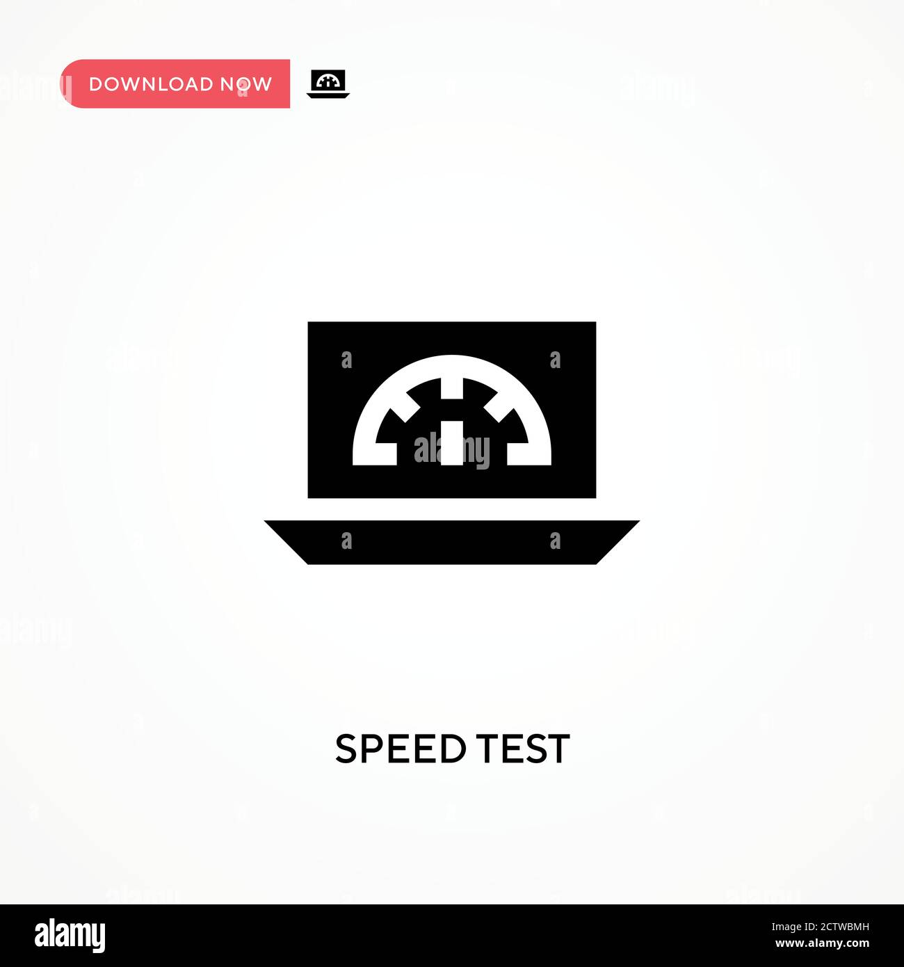 Speed test vector icon. . Modern, simple flat vector illustration for ...