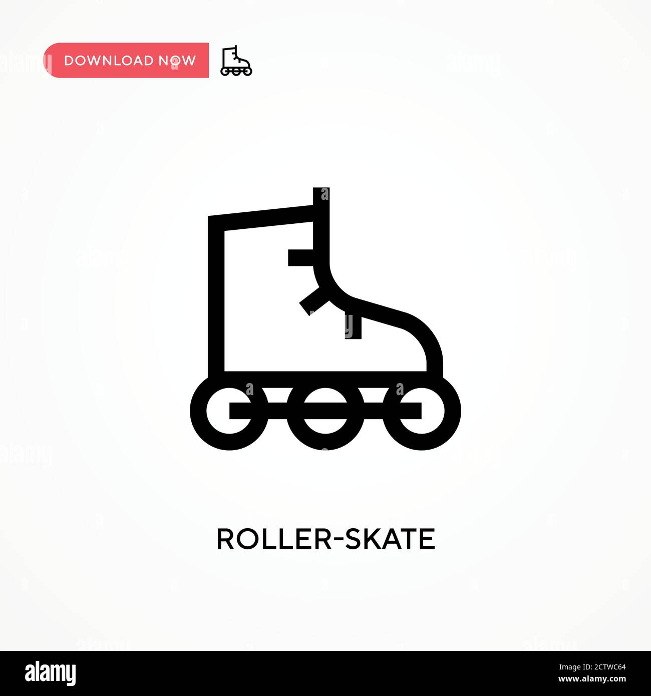 Rollerskate vector icon. . Modern, simple flat vector illustration for