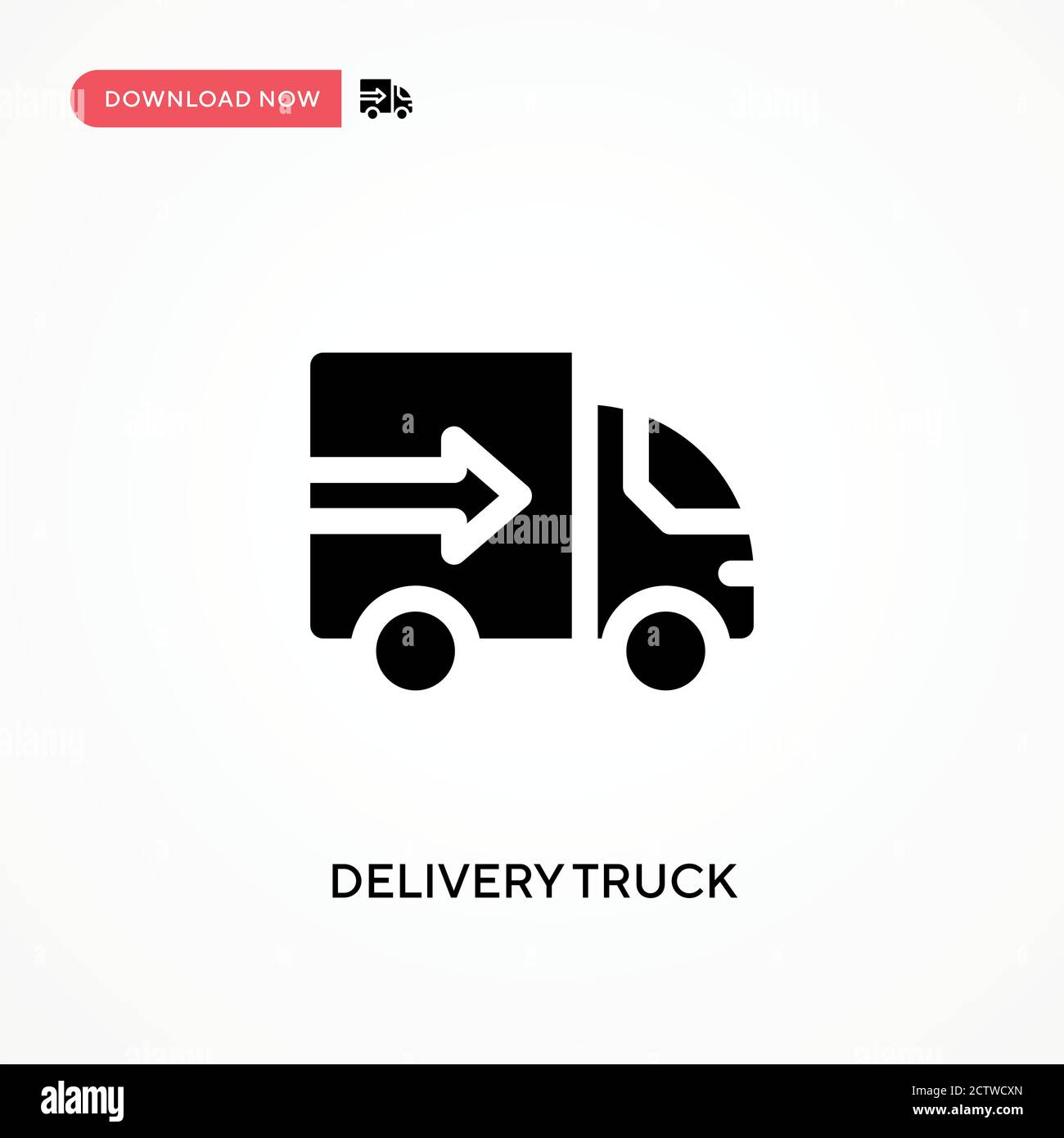 Delivery truck vector icon. . Modern, simple flat vector illustration ...