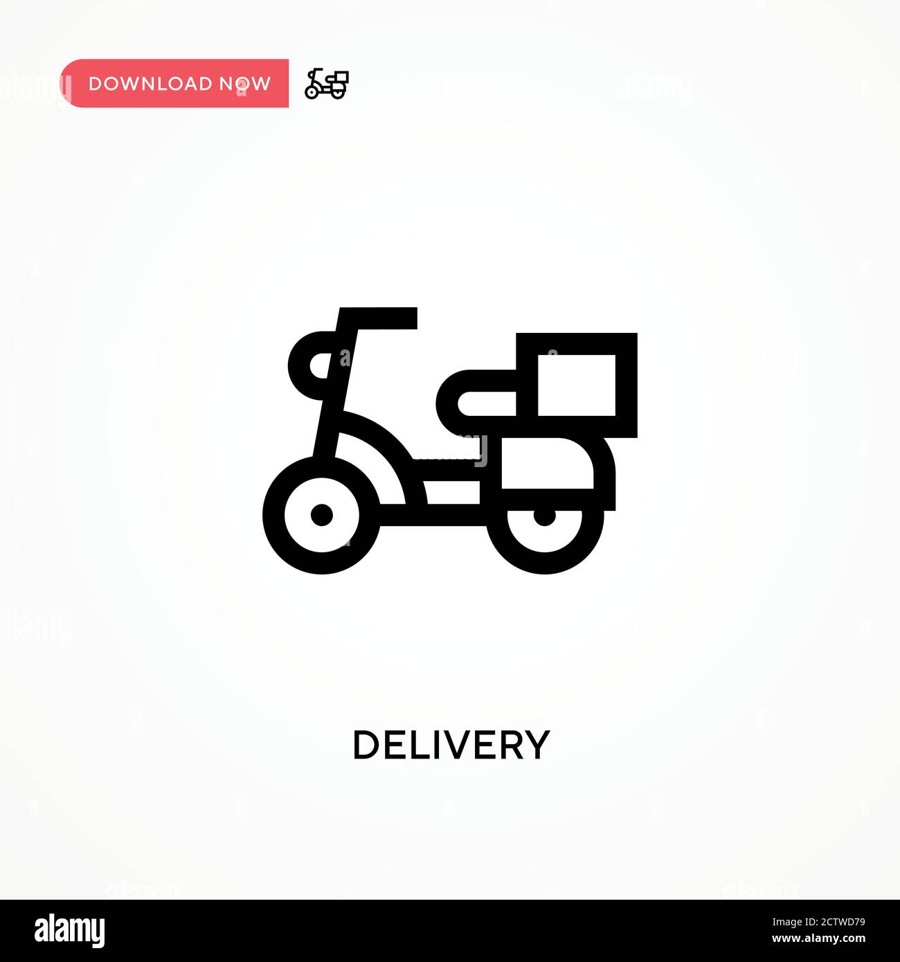 Delivery vector icon. . Modern, simple flat vector illustration for web site or mobile app Stock Vector