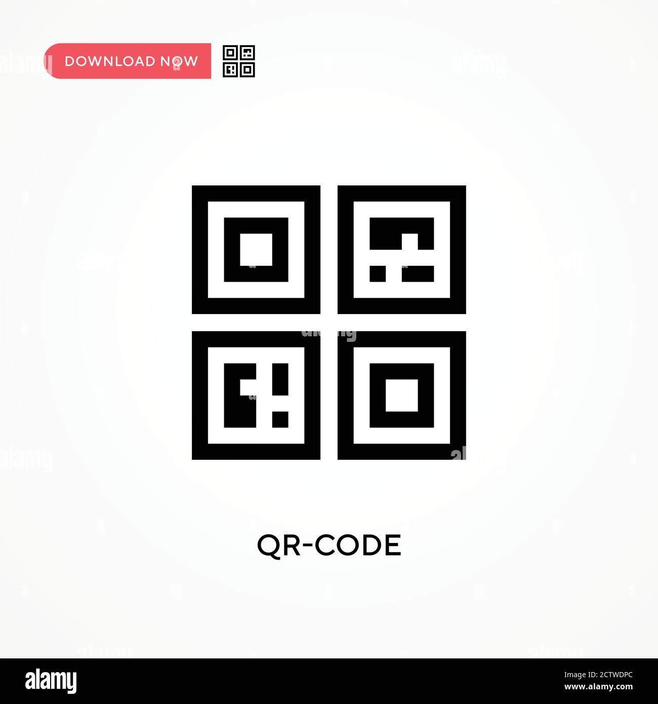 Qr-code vector icon. . Modern, simple flat vector illustration for web ...