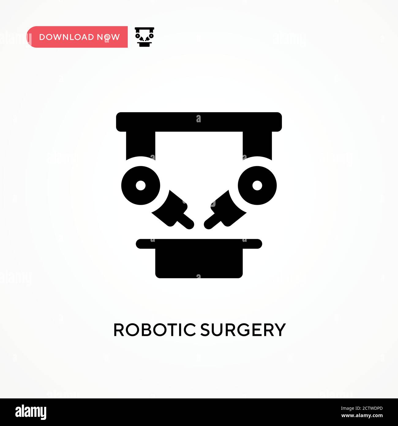 Robotic surgery vector icon. . Modern, simple flat vector illustration for web site or mobile app Stock Vector