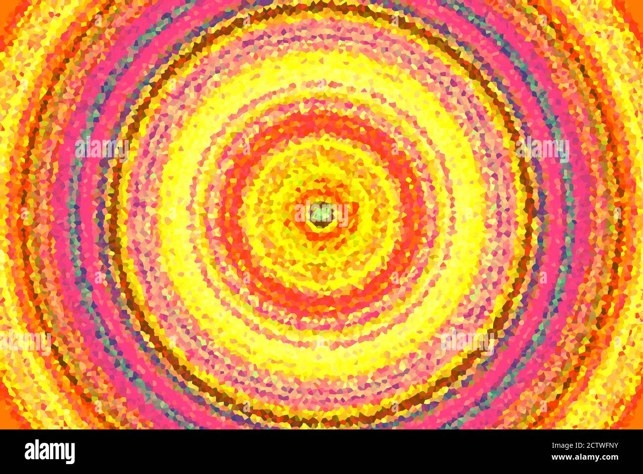 Bright Circular Low Poly Gradient Crystallize Energetic Background Illustration Stock Photo