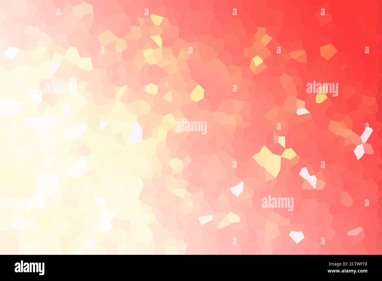 Soft Red & Golden Crystals Low Poly Gradient Crystallize Background Illustration Stock Photo