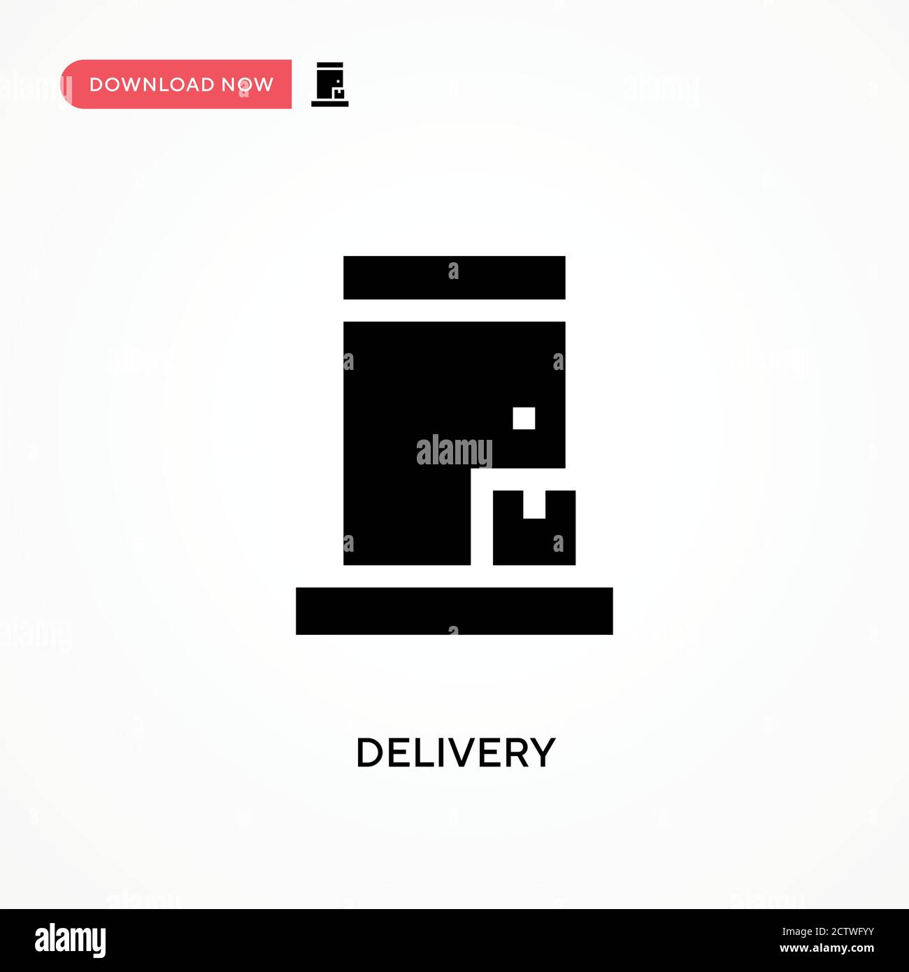 Delivery vector icon. . Modern, simple flat vector illustration for web site or mobile app Stock Vector