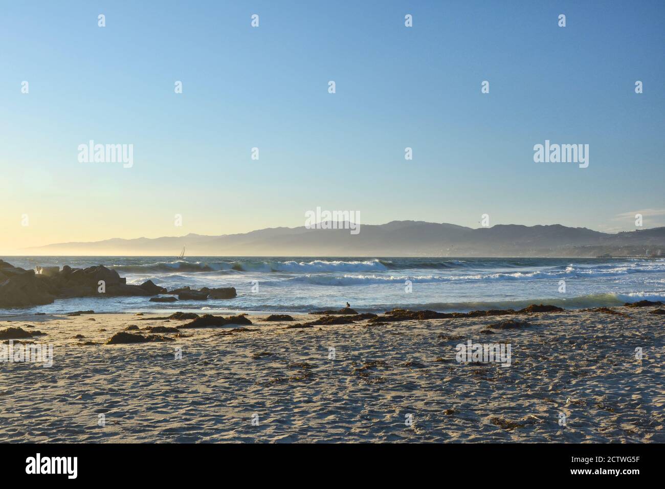 Venice Beach and Pacific Ocean in Los Angeles Stock Photo - Alamy