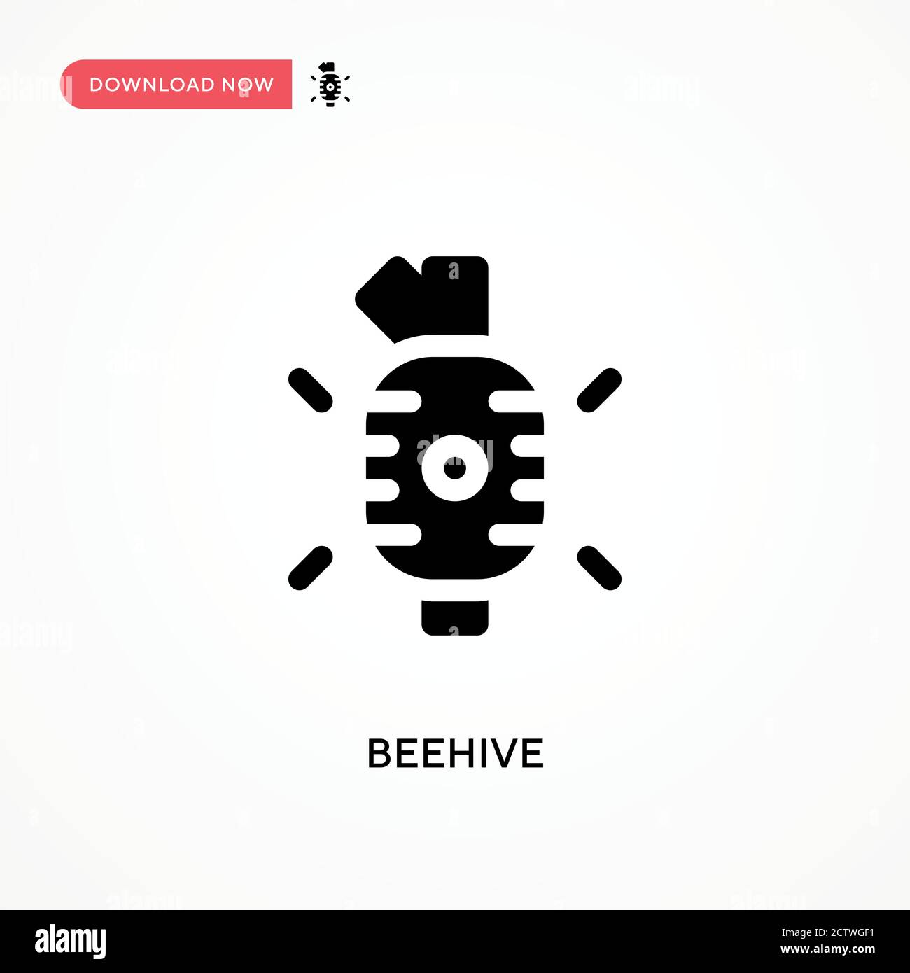 Beehive vector icon. . Modern, simple flat vector illustration for web site or mobile app Stock Vector