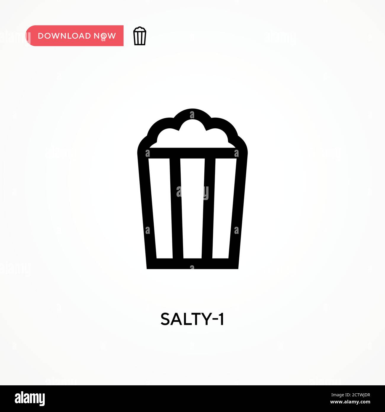 Salty-1 vector icon. . Modern, simple flat vector illustration for web site or mobile app Stock Vector