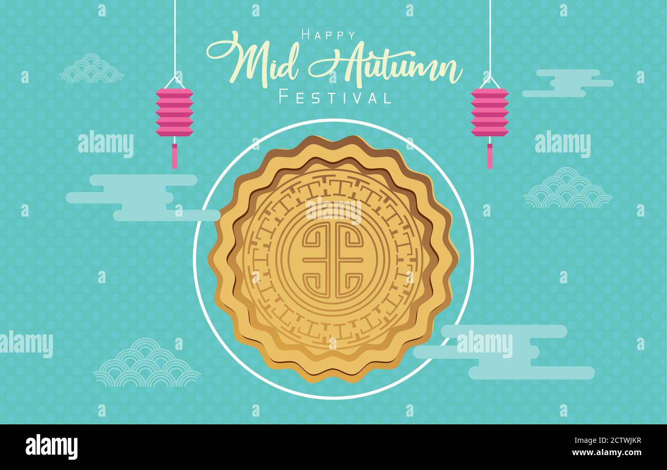 Mid autumn festival lettering lantern hi-res stock photography and ...