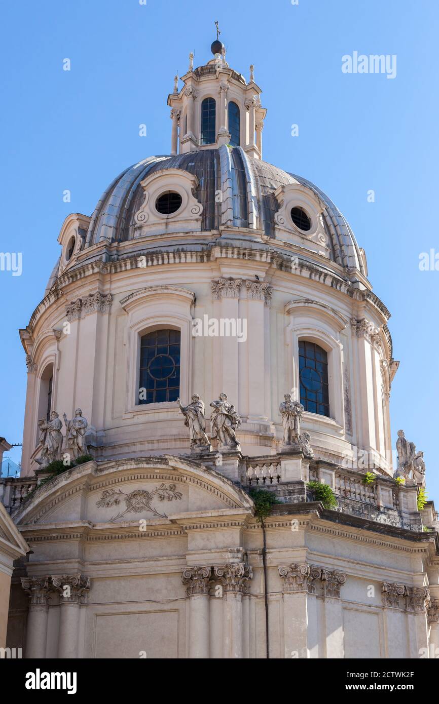 ROME, ITALY - 2014 AUGUST 18. The church Most Holy Name of Mary in Rome ...