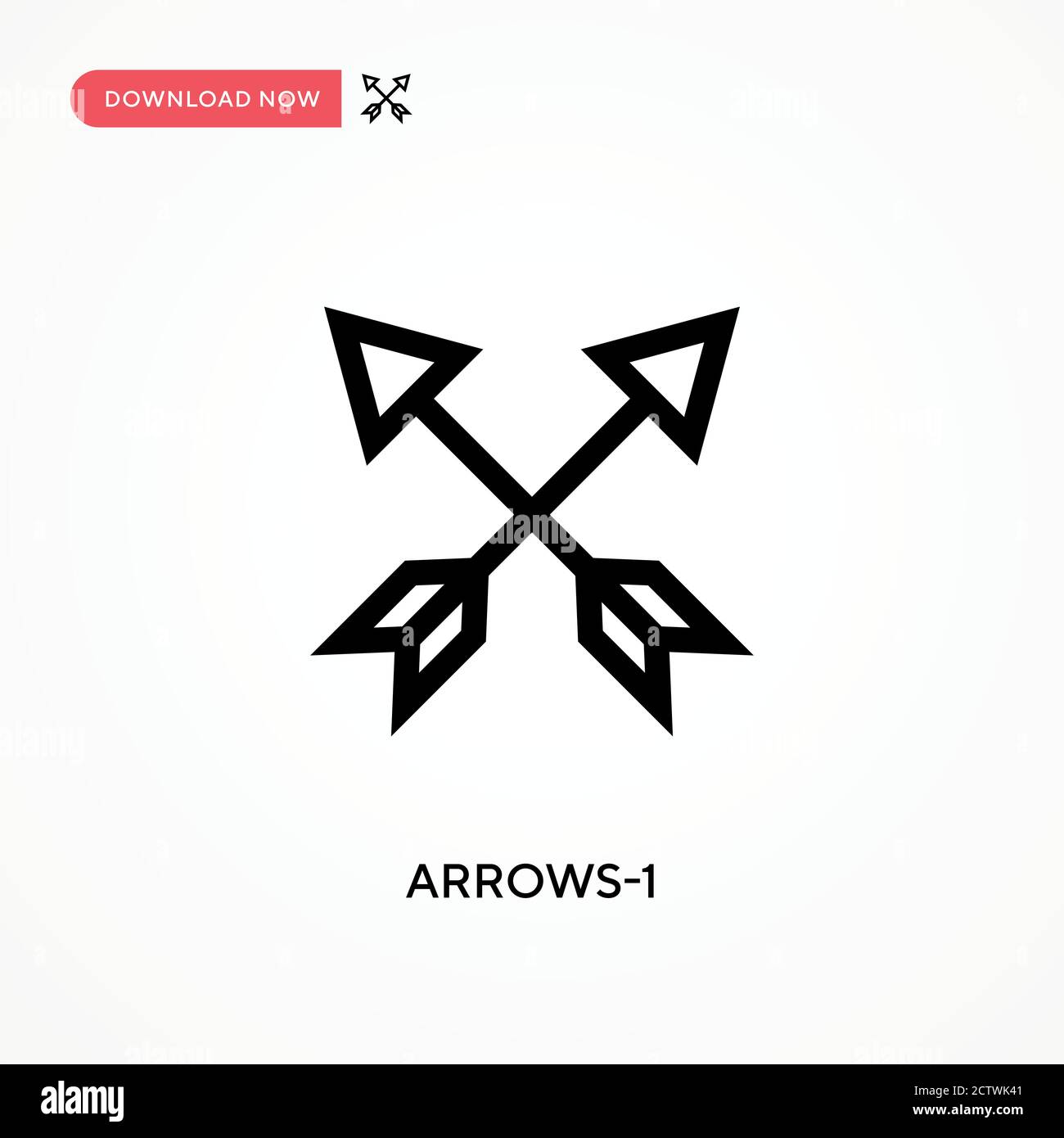 Arrows-1 vector icon. . Modern, simple flat vector illustration for web site or mobile app Stock Vector