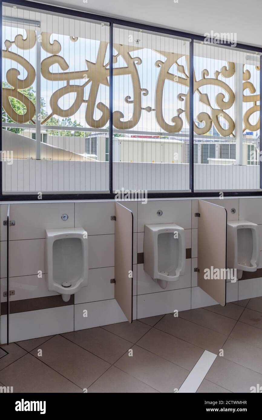 Men toilets in the Sabah Regional Library at Tanjung Aru Plaza IN Kota