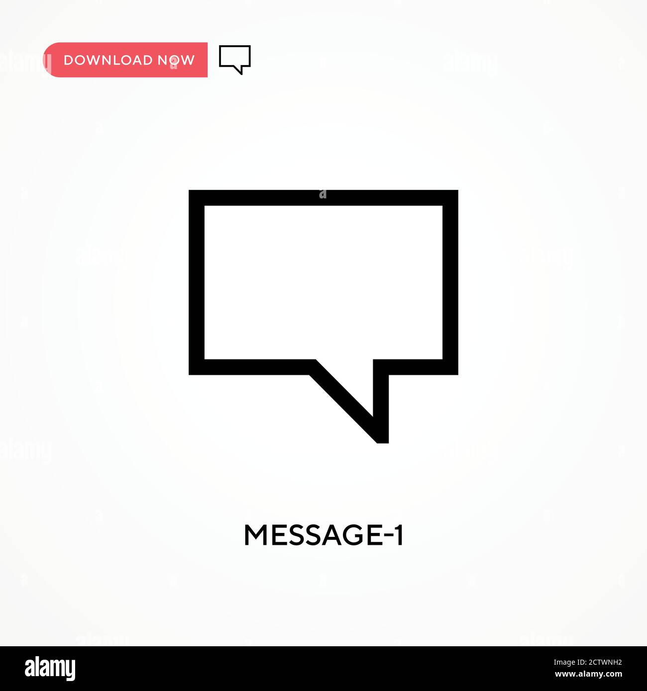Message-1 vector icon. . Modern, simple flat vector illustration for ...