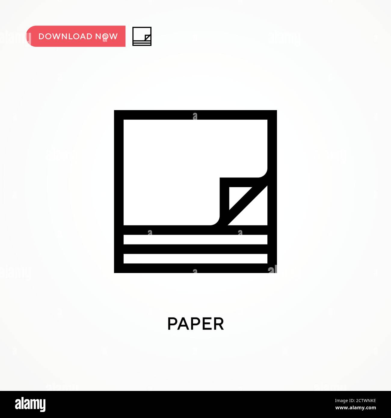 Paper vector icon. . Modern, simple flat vector illustration for web ...